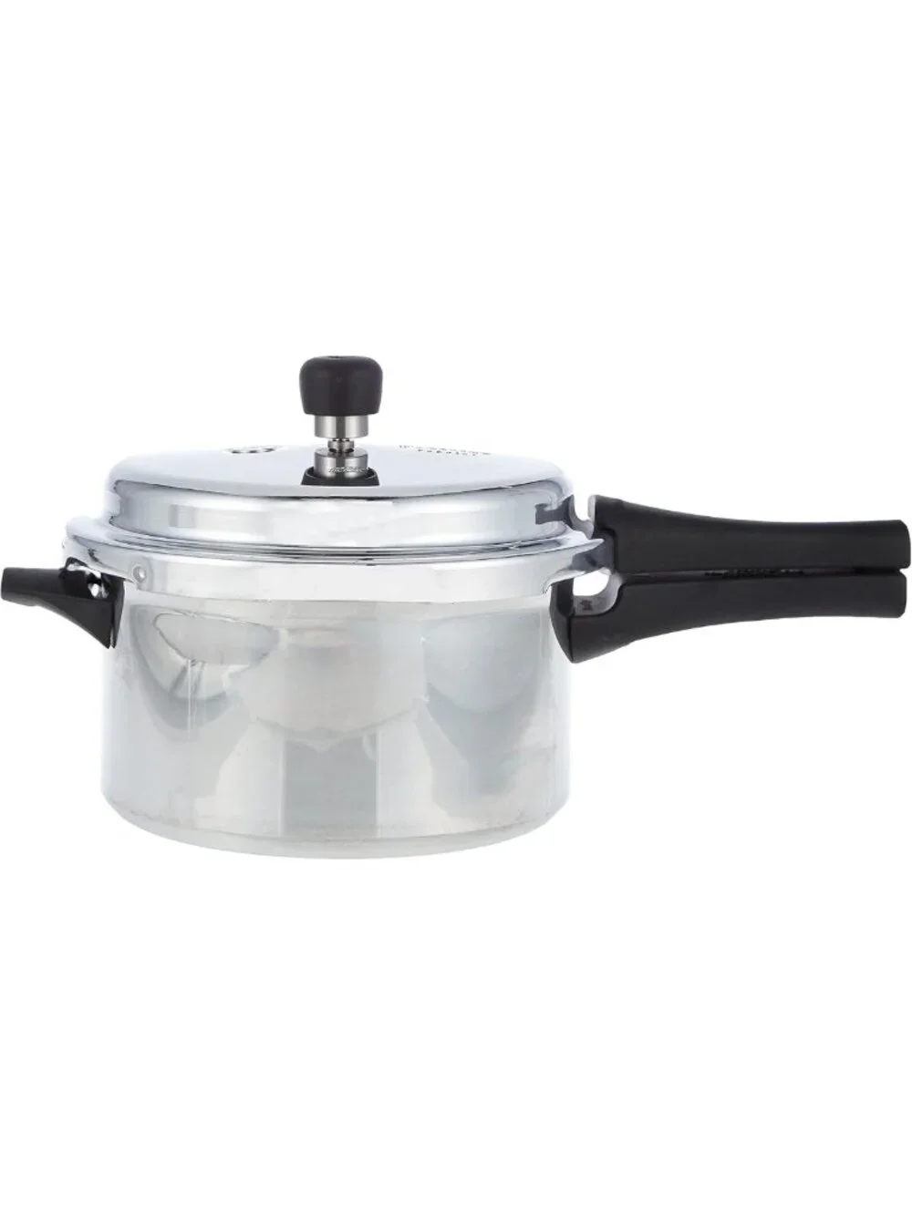4L Aluminum Pressure Cooker - Durable, Fast Cooking, Easy Clean, Silver Finish